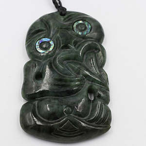 New Zealand Greenstone Large Hei Tiki HTSPECP