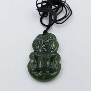 New Zealand Greenstone Hei Tiki DS340