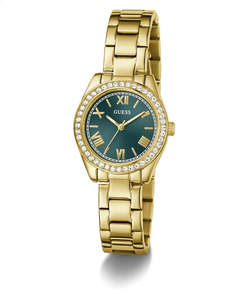 Guess Watches: GUESS Ladies Mini Luna Gold Tone Watch GW0841L9