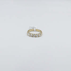 9ct Yellow Gold Lab Grown Diamond Set 5 stone Eternity TDW 1ct