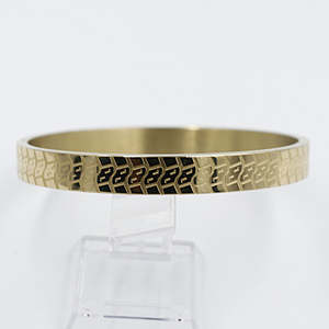 Gold Plated On steel Snap Bangle T311702404E