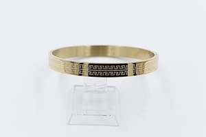 Gold Plated On steel Snap Bangle T311702404D