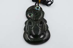 XL New Zealand Greenstone Hei Tiki 125mm HPTSPEC215