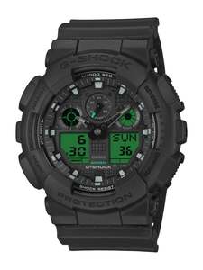 GShock Duo Black and Electro Green GA100BEG-1A