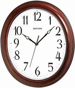 Rhythm Wooden Oval Wall Clock CMG271NR06