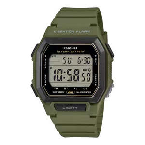 Casio Black Digital Vibrate Alarm Watch -W738H-3AV