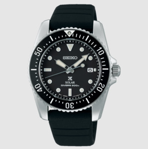 Seiko Mens Black Prospex Corporation Watch - SNE573P