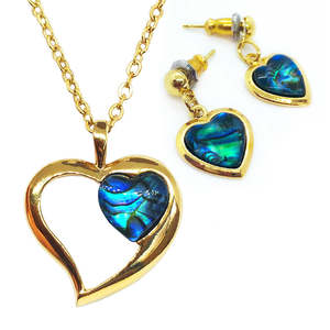 Paua Set Gold Plated Boxed BBJ1188S