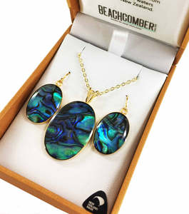 Paua Set Gold Plated Boxed BBJ1116S