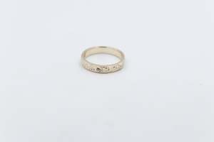 9ct Gold Antique Wedding Band J1003 3.5mm