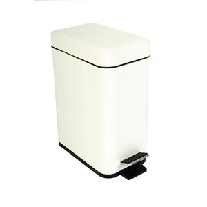 Pedal Bin Rectangular 5L White