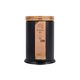 Pedal Bin with Bamboo Lid 3L Black