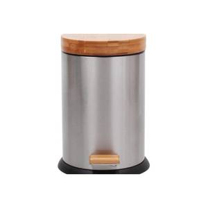 Products: Pedal Bin with Bamboo Lid 3L Stainless Steel