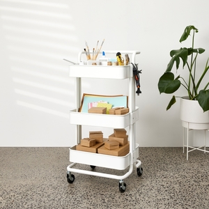 Trolley 3 Tier White