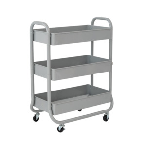Products: Trolley 3 Tier Wide Grey