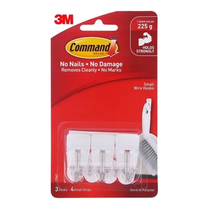 Products: Command Wire Hooks Small 3 Pack