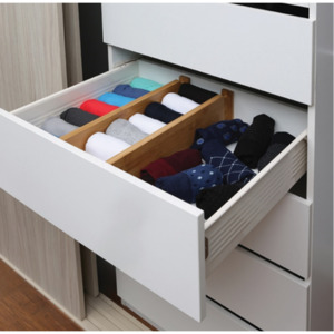 Drawer Divider Bamboo High 2pk