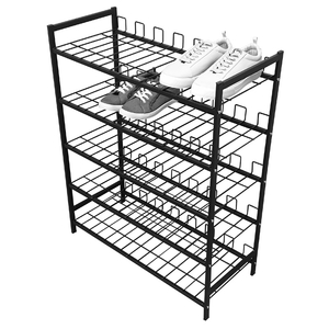 Shoe Rack 5 Tier Black