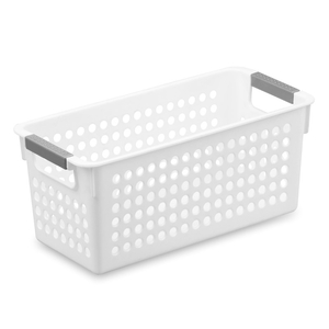 Basket with Handles Extra Narrow White