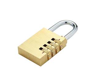 Locks Keys: Solid Brass Resettable Combination Padlock 40mm