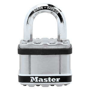 Locks Keys: Master Lock 51mm Excell Stainless Steel Laminated Padlock - M5EURDSTS