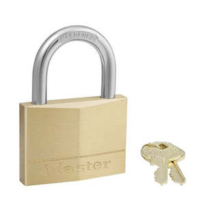 Locks Keys: Master Lock 60mm Diamond Brass Padlock - 160DAU