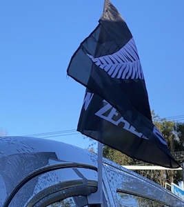 Storage Cube Embroidery Logo Cap: NZ car flag