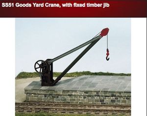 Products: Wills SS51 Goods Yard Crane, with fixed timber jib OO Scale