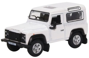 Oxford Diecast 76LRDF012 Land Rover Defender 90 Station Wagon White