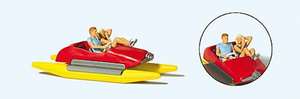 Preiser 10684 Couple In Pedal Boat HO Gauge Figures