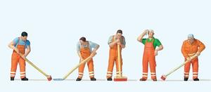 Products: Preiser 10713 Street Cleaners HO Gauge Figures