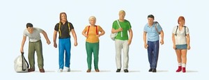 Products: Preiser 10725 Train Travellers with Rucksacks HO Gauge Figures