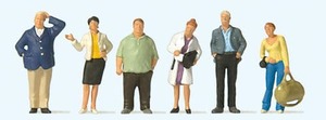 Products: Preiser 10734 Waiting Train Travellers HO Gauge Figures