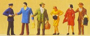 Products: Preiser 14029 Persons at Platform Gate HO Gauge Figures