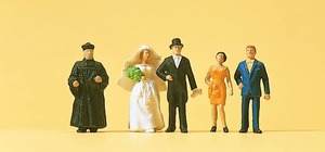 Products: Preiser 14057 Protestant Wedding Group HO Gauge Figures