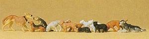 Products: Preiser 14165 Dogs & Cats HO Gauge Figures