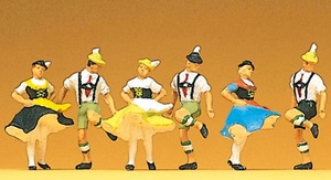 Products: Preiser 10240 Bavarian Folk Dancers HO Gauge Figures