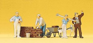 Products: Preiser 10251 Brick Layers with Accessories HO Gauge Figures