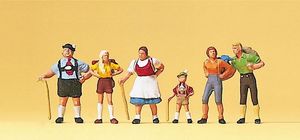 Preiser 10280 Family Krause in Allgau HO Gauge Figures