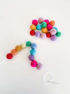 Felt Pieces: DIY Felt Ball Garland Kit