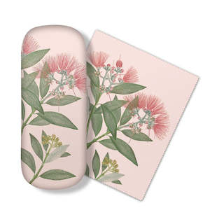 Vintage Flora: Vintage Botanical Pohutukawa Glasses Case