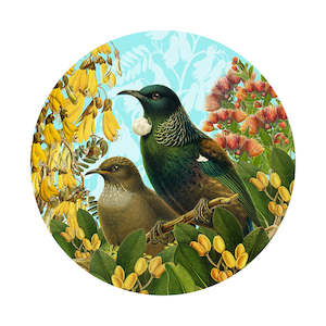 Botanical Birds: Botanical Tui Art Spot