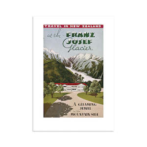 Small Prints: Franz Josef Glacier Tourist Print