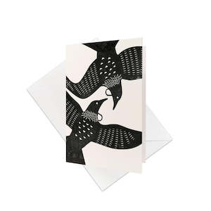 Linocut Tui Gift Card & Envelope (6 Pack)