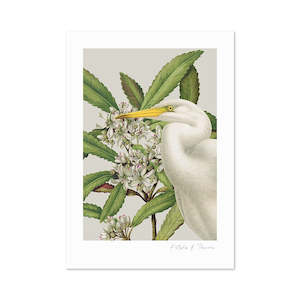 Small Prints: Birds & Botanics Heron Print