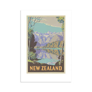 Lake Matheson Tourist Print