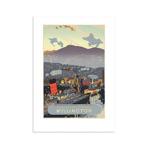 Small Prints: Wellington City Tourist Print