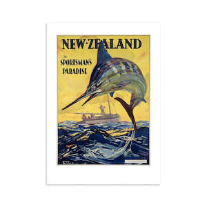 Small Prints: Sportsman's Paradise Tourist Print