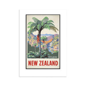 Small Prints: Tree Fern Tourist Print