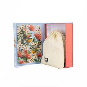 All Accessories: Native Flowers and Chatty Fantails Jigsaw Puzzle Box